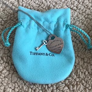 Tiffany & Co Heart and Key necklace